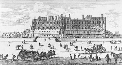 View of the Chateau de Saint-Germain-en-Laye, 1658 by Israël Silvestre the Younger